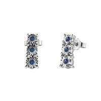 Ohrringe Bliss Dame Rugiada Colors in Weißgold Zaffiro 0.34 Ct 20082842 - 20082842
